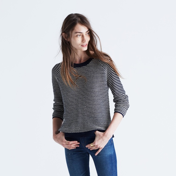 madewell dockline pullover sweater in stripe - Picture 2 of 8